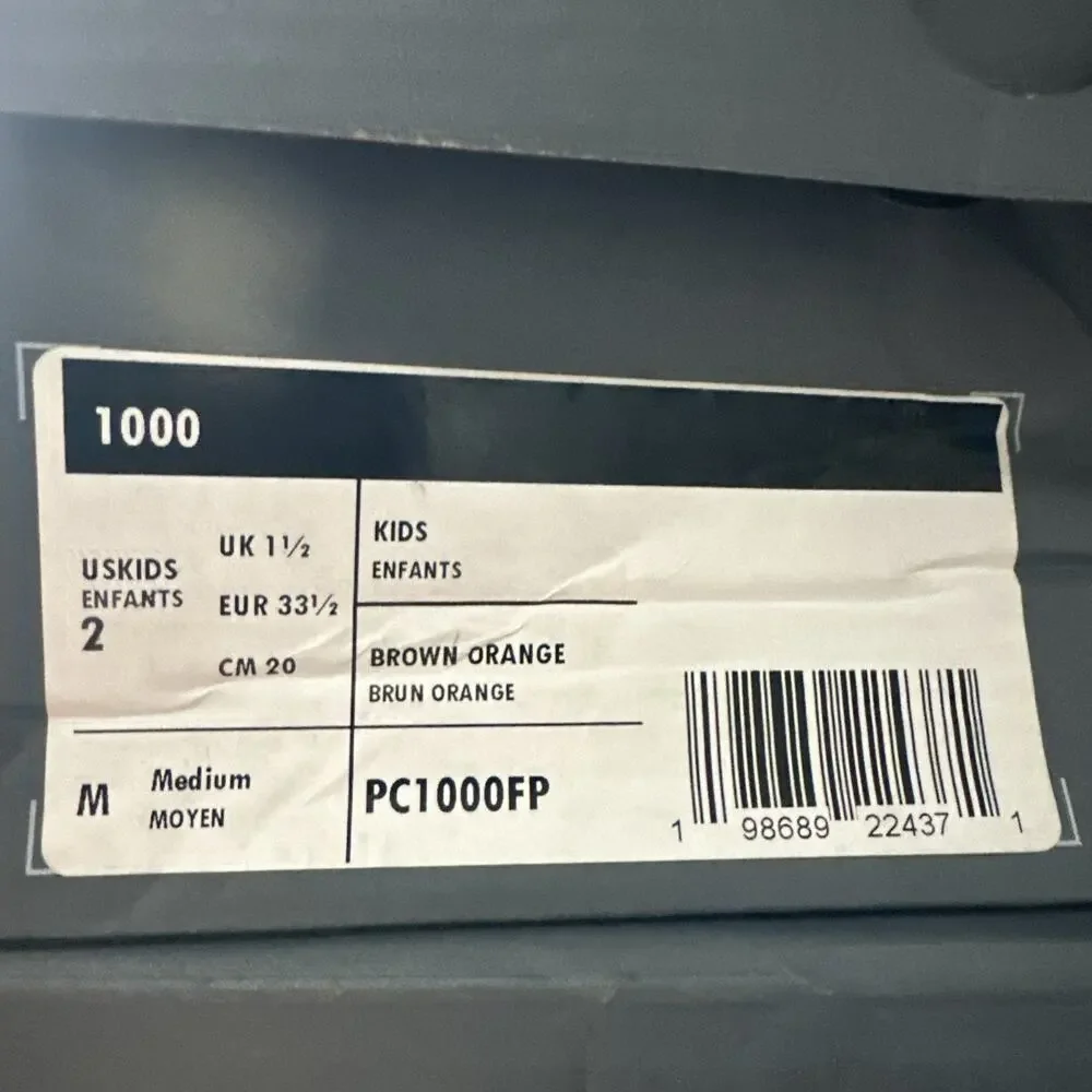 New Little Kids Size 2 New Balance 1000 Brown Orange PC1000FP